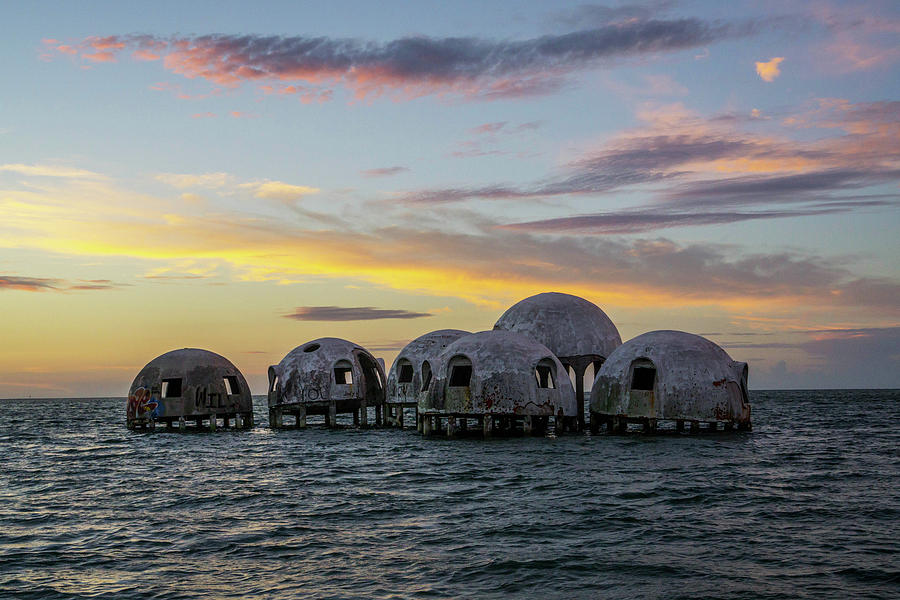 Dome Homes Photograph - Dome homes Sunrise by Joey Waves Dome Homes Photograph - Dome homes Sunrise by Joey Waves