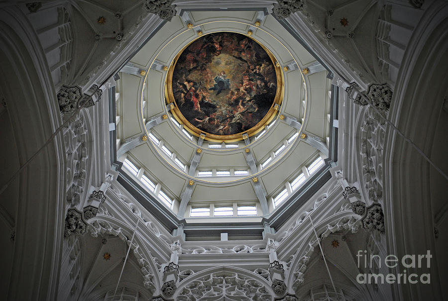 Peter Paul Rubens Photograph - Dome of Cathedral of Our Lady Antwerp by Jost Houk