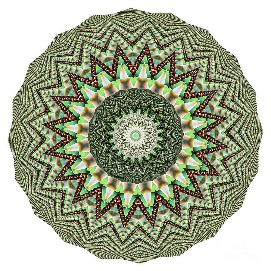 Pattern Photograph - Dome of Chains Mandala by Kaye Menner by Kaye Menner