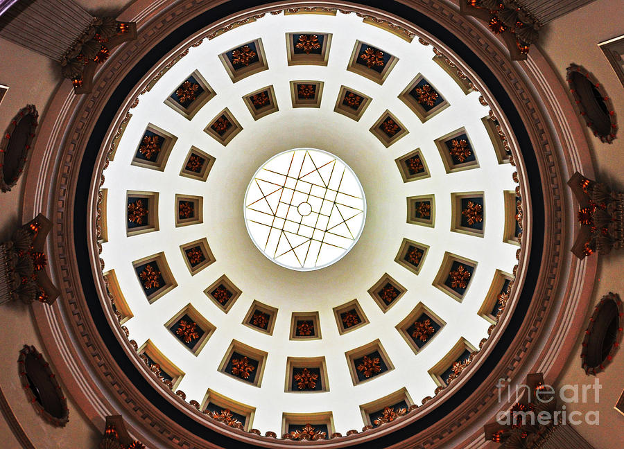 Dome of Old Capitols Rotunda Photograph by Lydia Holly