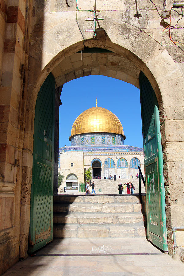 Dome of the Rock Gate Photograph by Munir Alawi