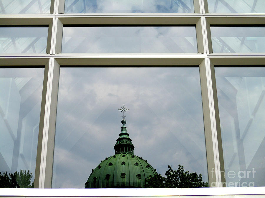Dome Reflection Photograph by Randall Weidner