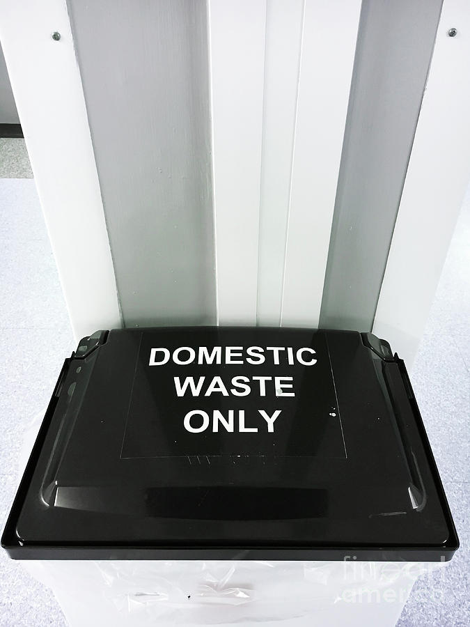Domestic waste bin Photograph by Tom Gowanlock