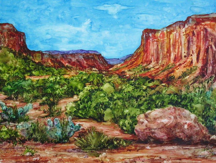 Dominguez Canyon Painting by Suzanne Krueger