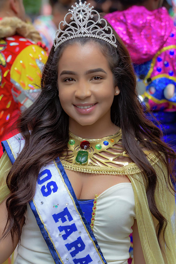 Dominican Day NYC 2018  Teen Beauty Queen Photograph by Robert Ullmann