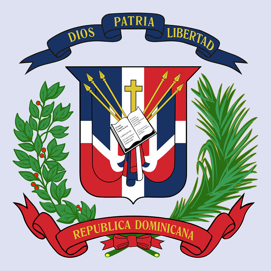 Dominican Republic Coat of Arms Drawing by Movie Poster Prints