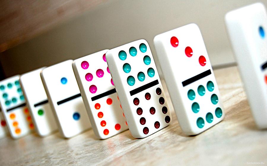 Dominos Game Photograph - Dominos by Jackie Russo