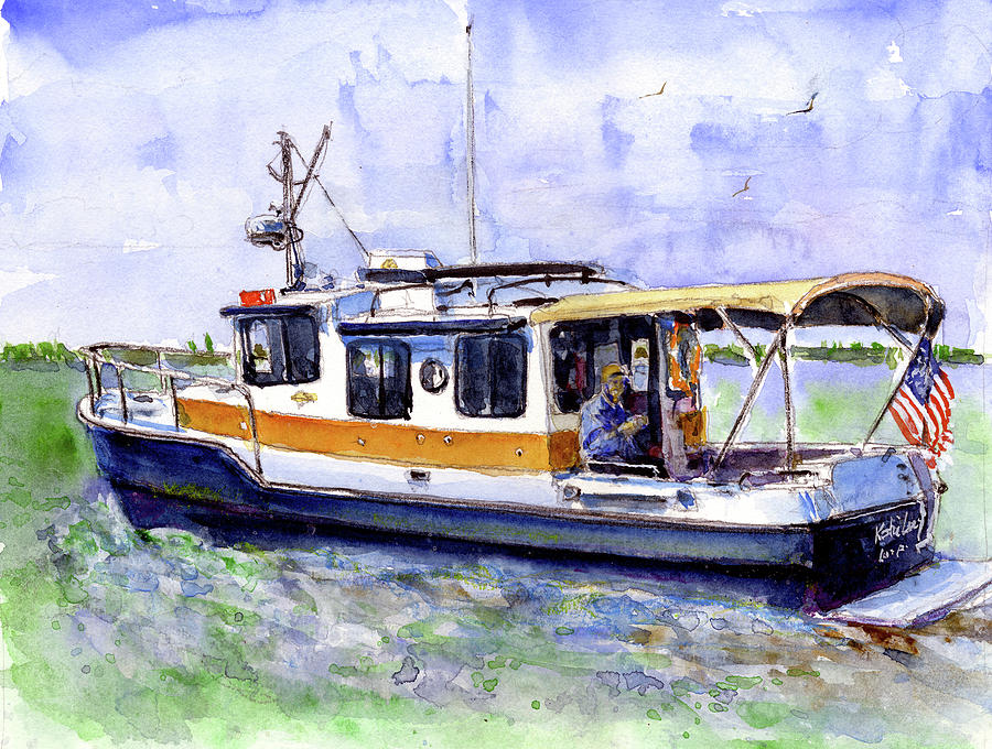 Don and Kathys Boat Painting by John D Benson