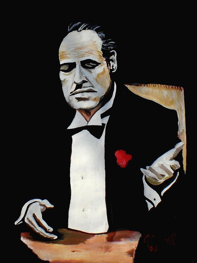 Marlon Brando Painting - Don by Colin O neill
