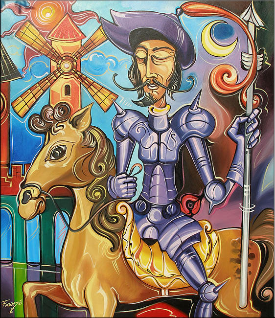 Don Quixote Painting by Ciprian Frunza