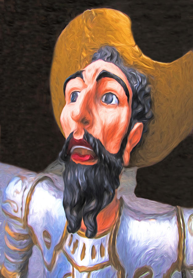 Don Quixote Portrait Digital Art