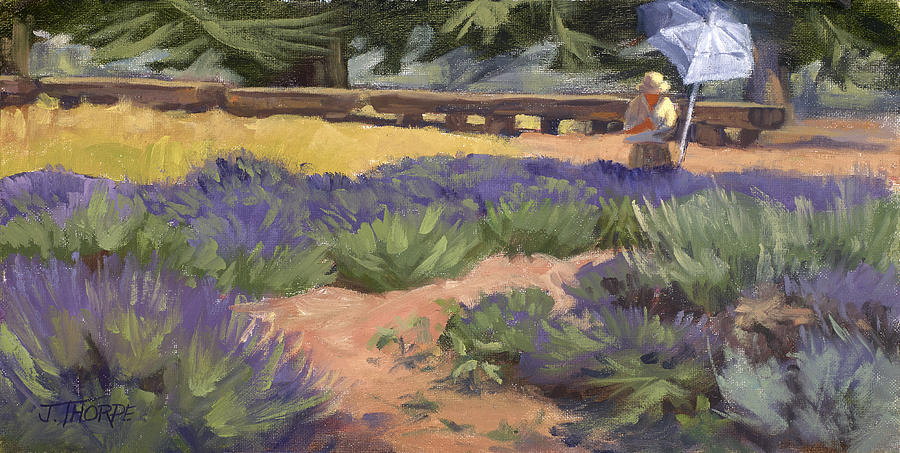Don Read Painting Lavender Painting by Jane Thorpe
