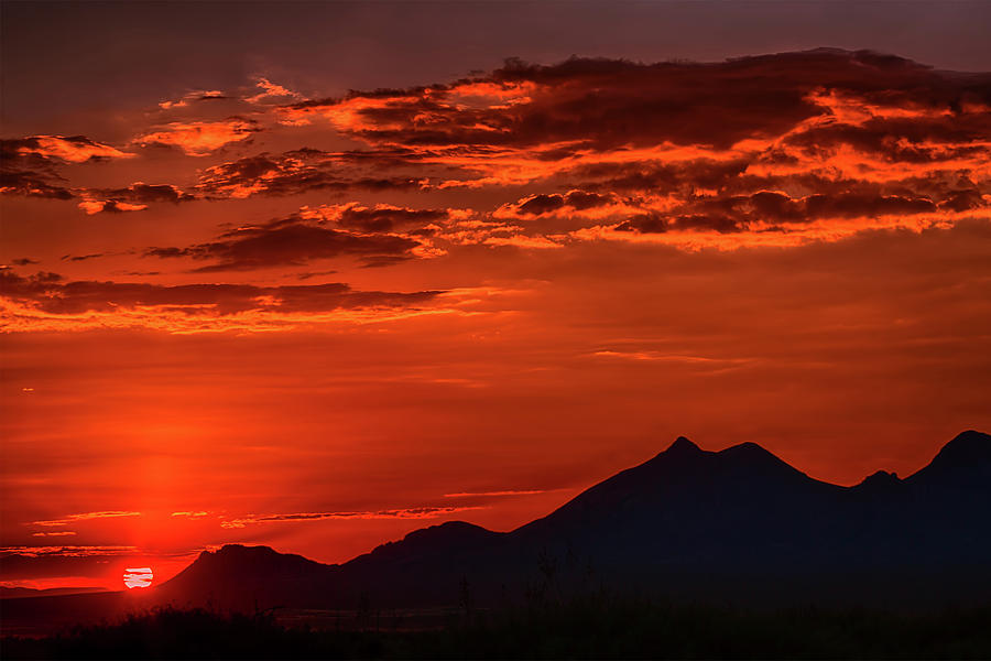 Dona Ana Sunset I Photograph by Mike Stephens