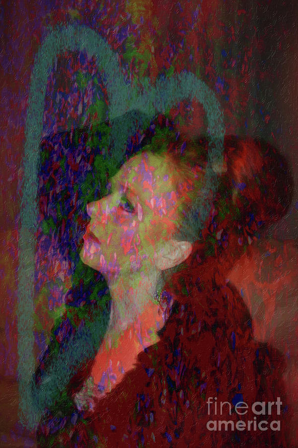 Woman Heart Sapphire Digital Art by Donna L Munro