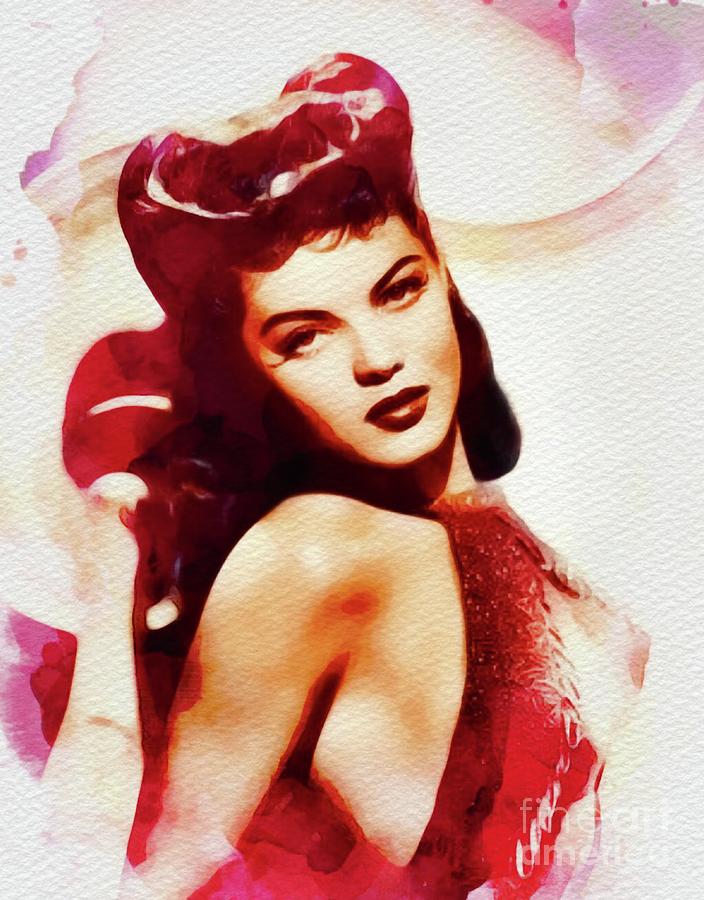 Dona Drake, Vintage Movie Star Painting