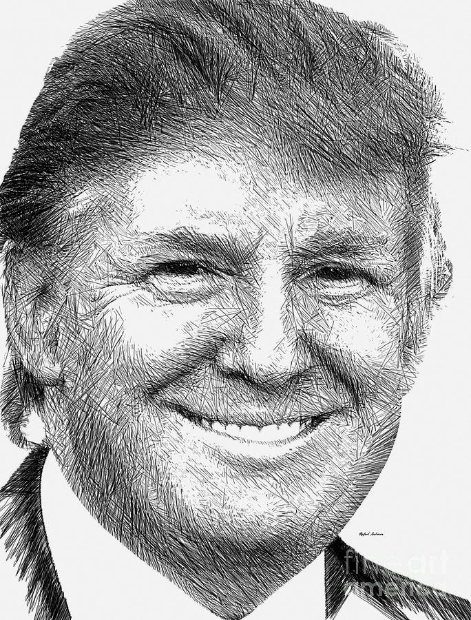 Donald J.trump Digital Art by Rafael Salazar