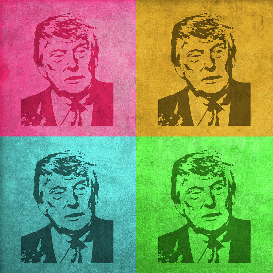 Donald Trump Vintage Pop Art Mixed Media by Design Turnpike