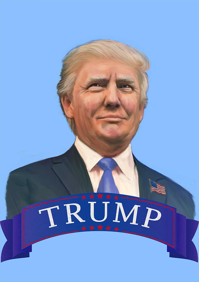 Donald Trump Painting by Vladimir Marinovic Martini - Pixels