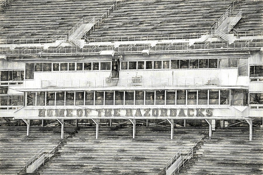 University Of Arkansas Photograph - Donald W. Reynolds Razorback Stadium by JC Findley