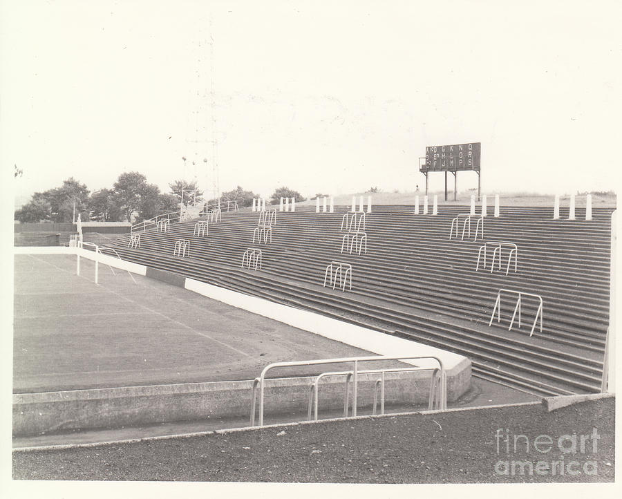 Doncaster Rovers - Belle Vue - Rossington End 1 - BW - August 1969 Photograph by Legendary Football Grounds