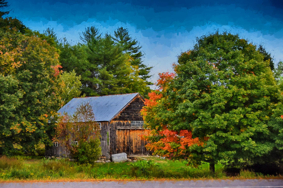 Barn Photograph - Done With Summer by Tricia Marchlik