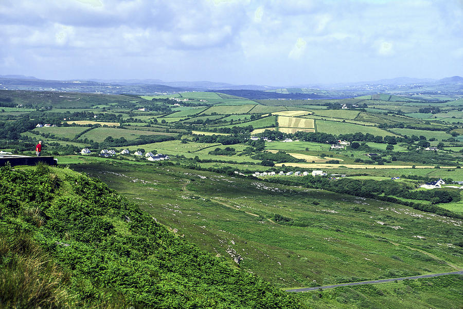 Green Photograph - Donegal Patchwork by Sally Weigand Green Photograph - Donegal Patchwork by Sally Weigand