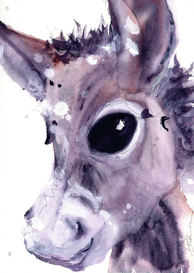 Donkey Painting by Dawn Derman