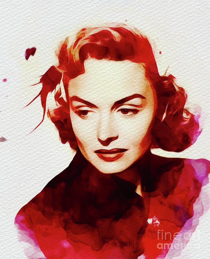 Donna Reed, Vintage Movie Star Painting by Esoterica Art Agency - Fine ...