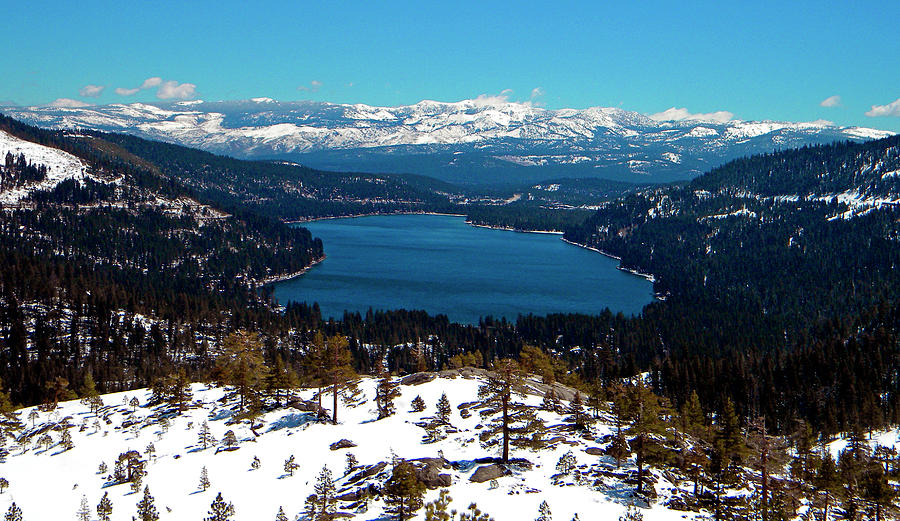 Donner Lake Sierra Nevadas Photograph by Frank Wilson