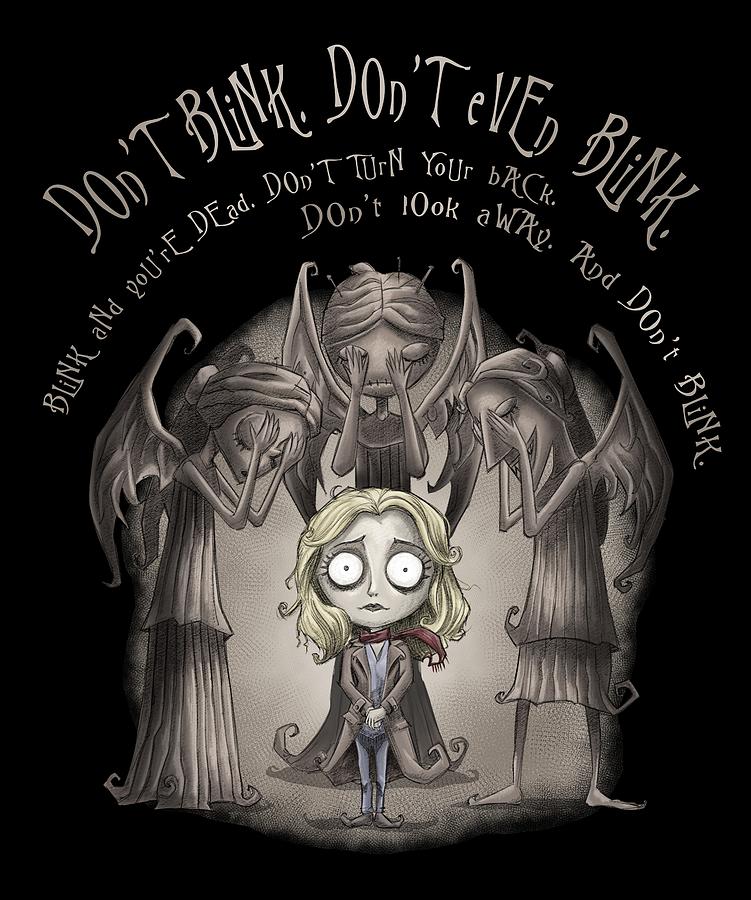 Doctor Who Digital Art - Dont Blink by Angel Saquero
