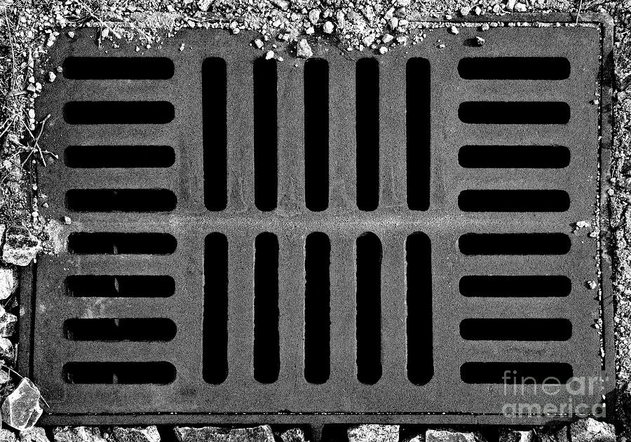Dont Forget the Drains BW Photograph by Tim Richards