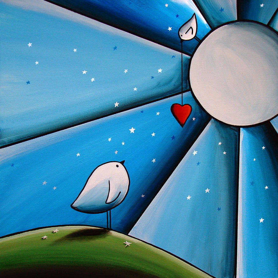 Dont Let The Stars Get In Your Eyes Painting by Cindy Thornton