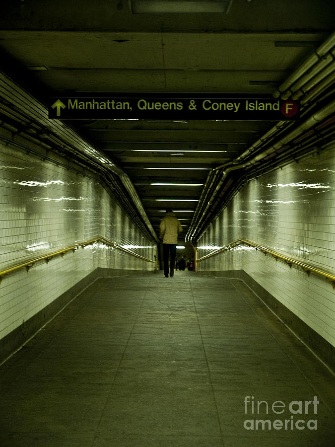 F Train Photograph - Dont Miss The F Train. by Killian Reimers F Train Photograph - Dont Miss The F Train. by Killian Reimers