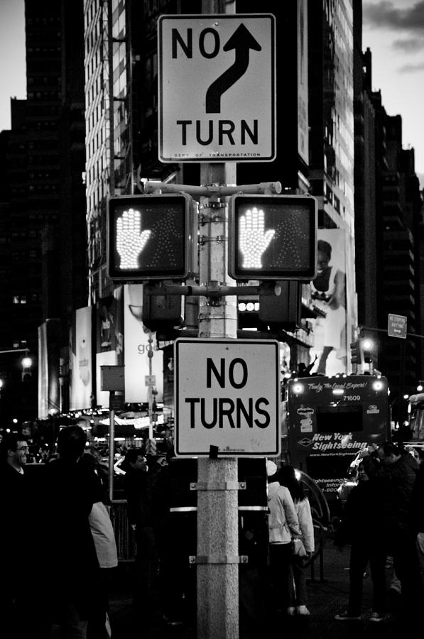 Dont walk at Times Square Photograph by Scott Sawyer