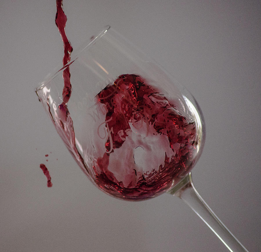 Wine Photograph - Dont waste a drop by Steve Dudrow