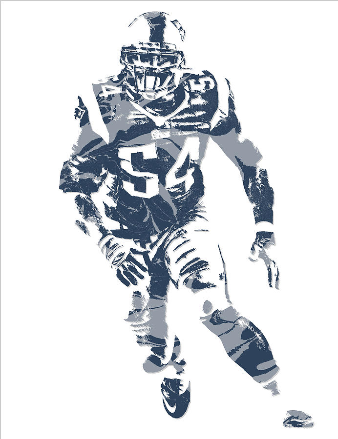 Donta Hightower New England Patriots Pixel Art 3 Mixed Media by Joe ...