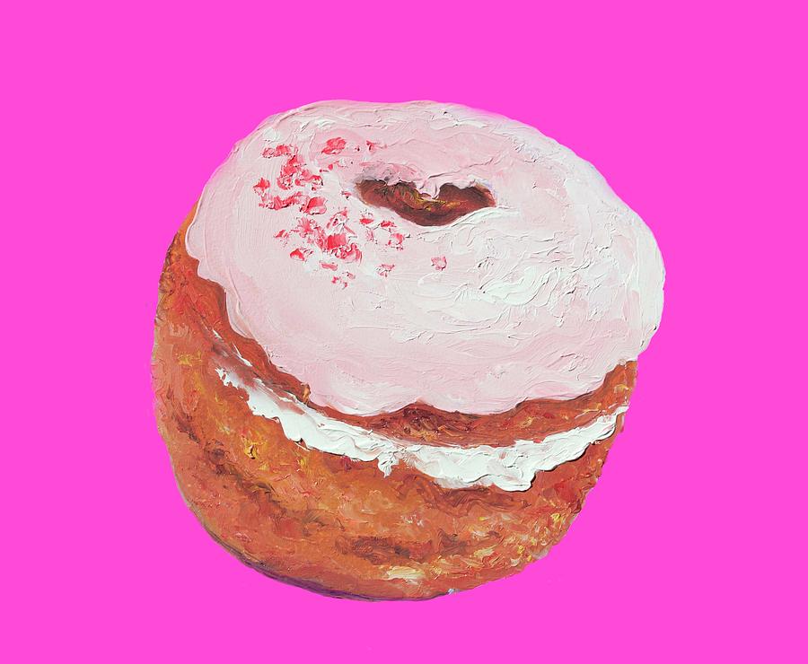 Donut Painting Painting by Jan Matson Donut Painting Painting by Jan Matson