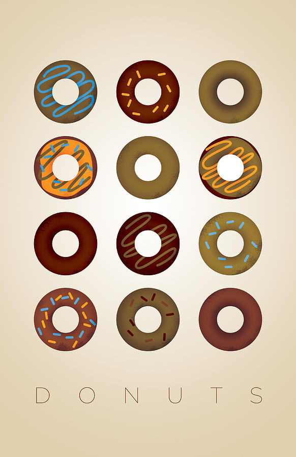 Donut Digital Art - Donuts by Billy Dale