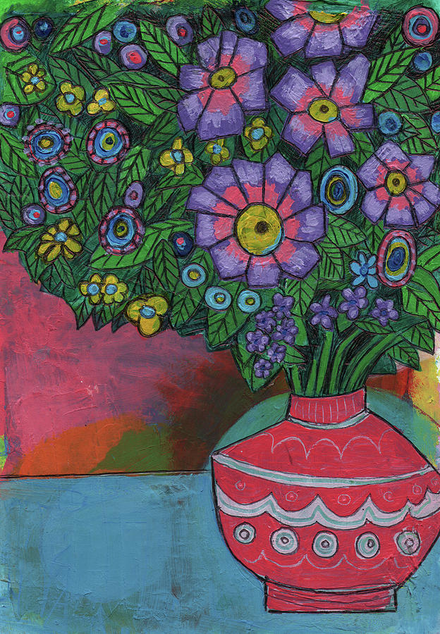 Doodle Flowers Painting