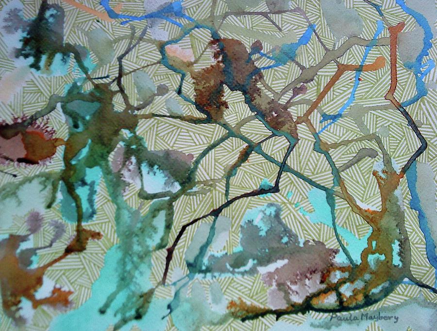 Doodlewat8 Map Painting by Paula Maybery