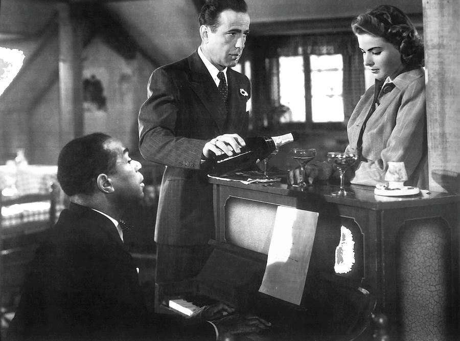 Dooley Wilson Bogart Bergman Casablanca 1942-2016 Photograph by David Lee Guss
