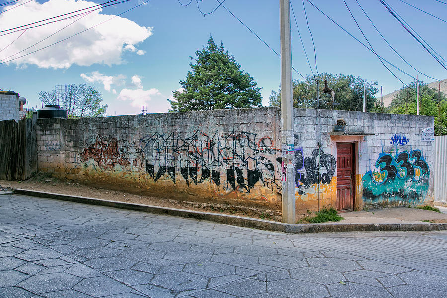 Door and Graffiti Photograph by Jurgen Lorenzen