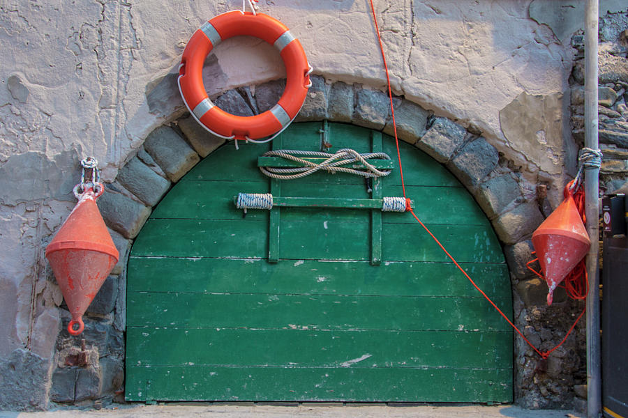 Door and in Cinque Terre Italy   Photograph by John McGraw