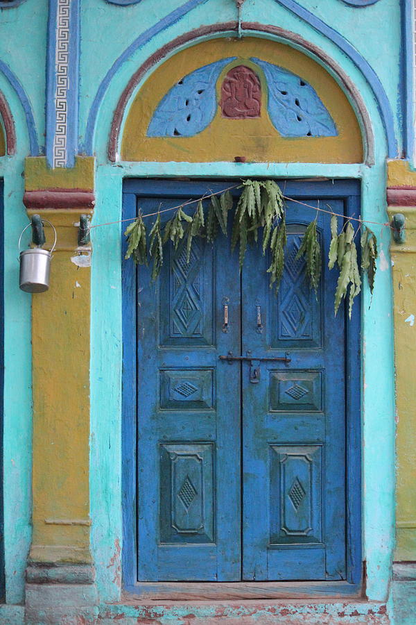 Door, Barsana Photograph by Jennifer Mazzucco