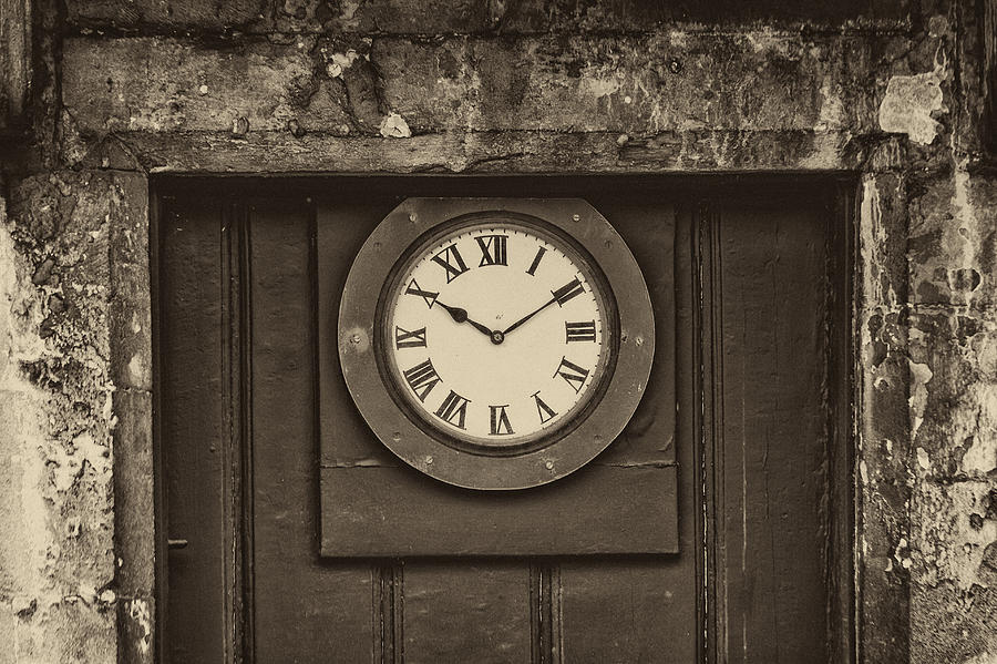 Door Clock Photograph by Clare Bambers
