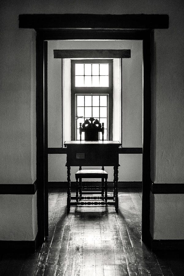 Door, Desk, Chair, Window Photograph by Don Johnson