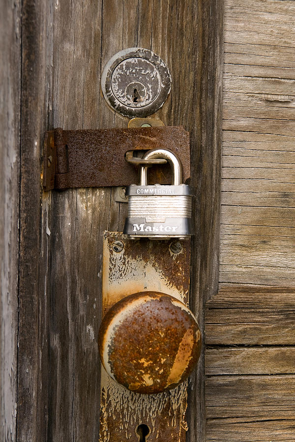 Door Knob and Lock Photograph by Joseph C Hinson