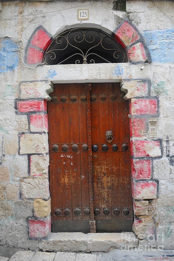 Door One In Jerusalem Painting by Constance Woods