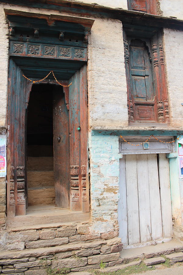 Door Outside Jageshwar Photograph by Jennifer Mazzucco