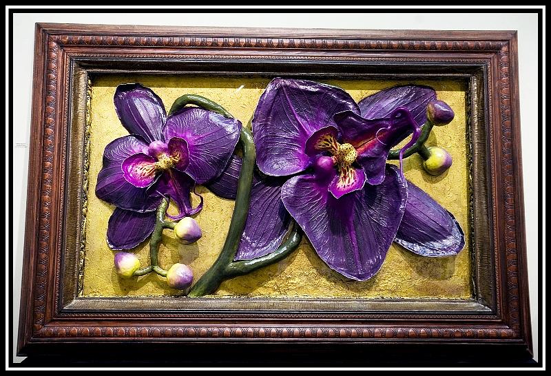 Door to Orchids Painting by Nelbert Flores Door to Orchids Painting by Nelbert Flores